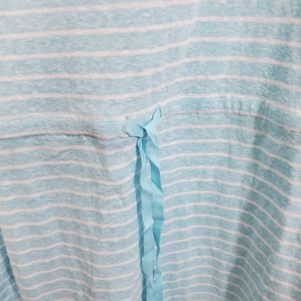 NWT T by Talbots Activewear Dress Turquoise Aqua Striped Sleeveless Nautical 3X - Picture 4 of 11